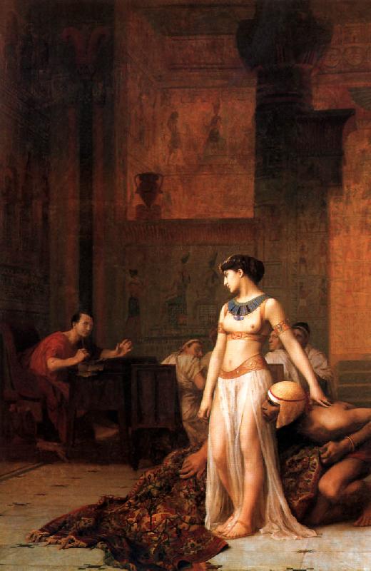 Jean Leon Gerome Cleopatra before Caesar